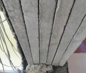reinforced lintel of the structural wall