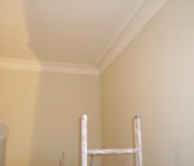 Ceiling also needs plastering!