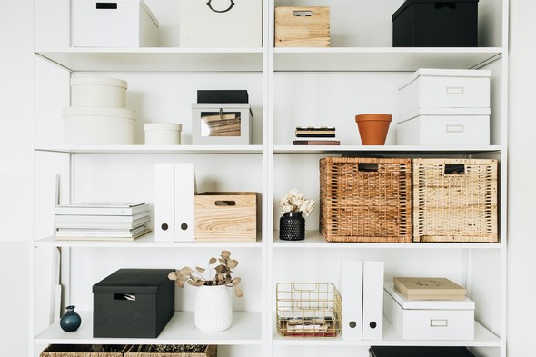 diy home improvement - organising shelves